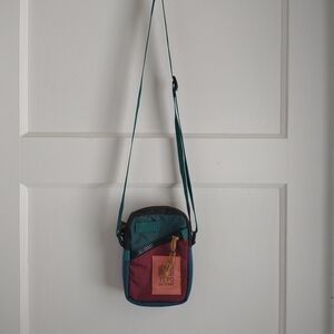 Topo Designs Red and Blue Messenger Bag